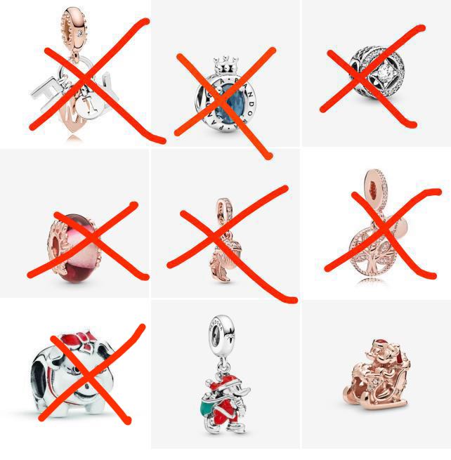 Genuine pandora cheap charms clearance