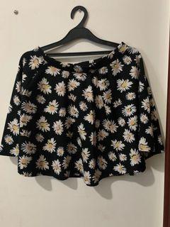 Cotton On Floral Black Skirt - Rok Bunga Hitam