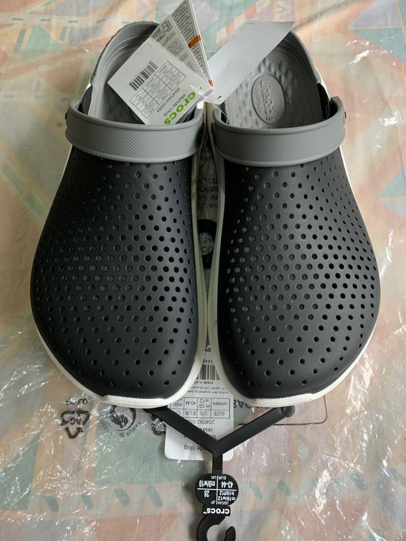 Crocs LiteRide Clog Black Smoke (US M10/W12), Men's Fashion, Footwear ...