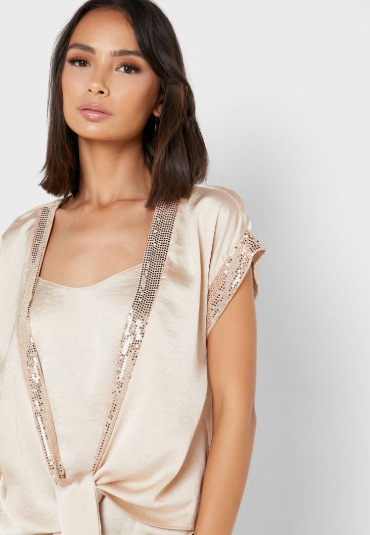 Dorothy perkins blouse champagne sales