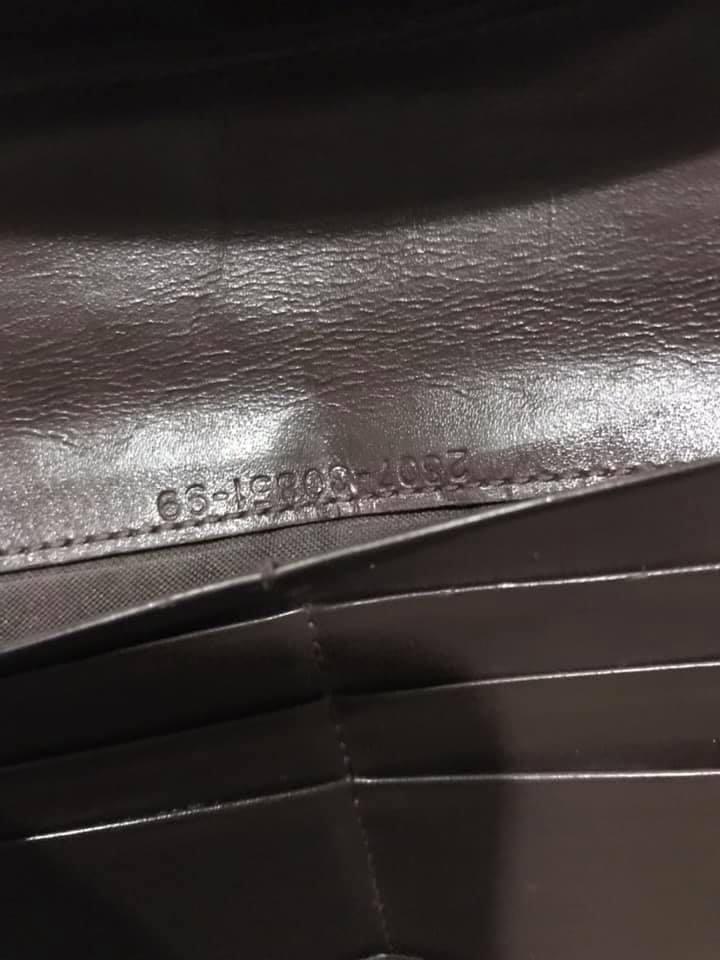 FENDI F is FENDI Long Wallet Leather Zucca Black Brown 8M0251 Purse  90199643