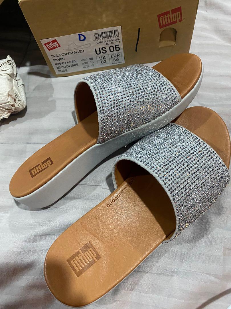 Fitflop sola crystalled discount slide