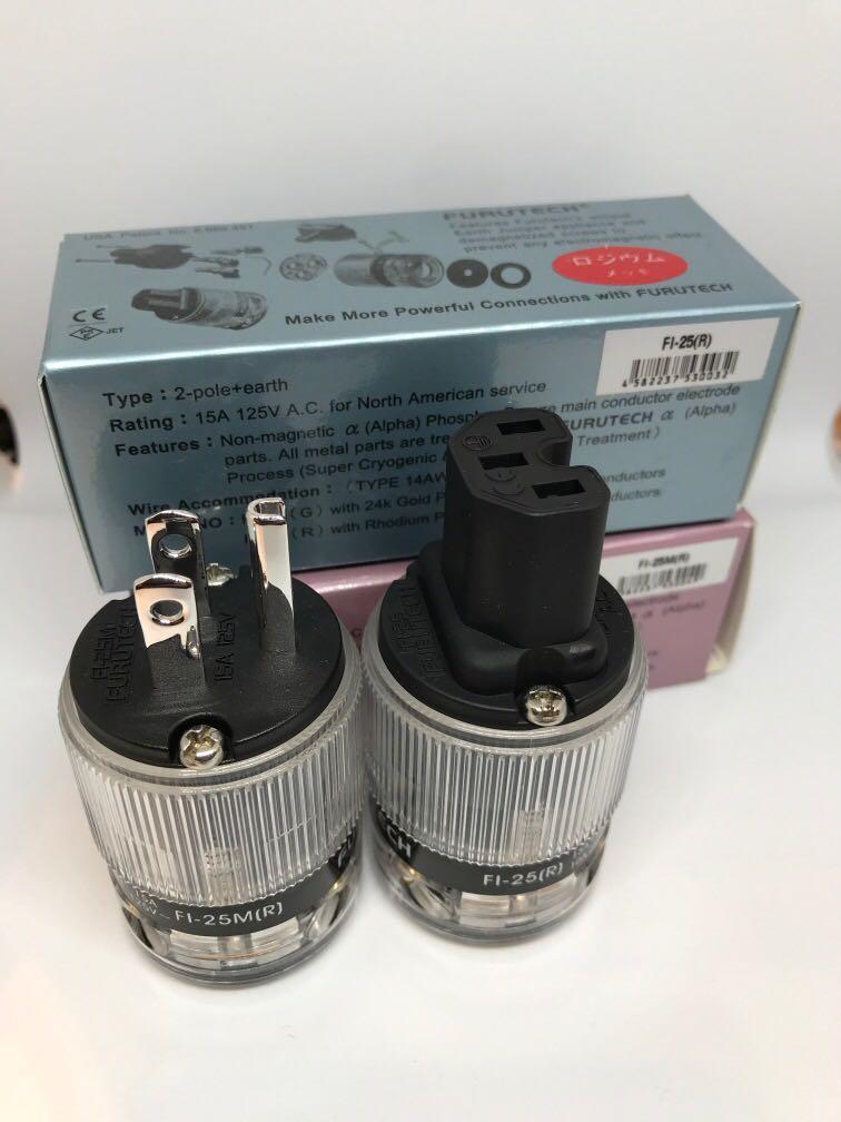 FURUTECH フルテック FI-25M(R)/FI-25(R) プラグセット FURUTECH FI-25 Connector Set, Audio, Other Audio Equipment on