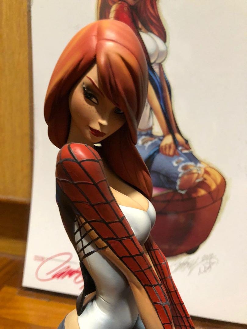 Sideshow Collectibles Spider-Man J. Scott Campbell Collection Black Cat Comiquette Statue de la Collection - FR