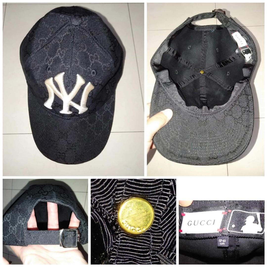 Gucci Black Monogram x NY Cap, Women's Fashion, Watches & Accessories, Hats  & Beanies on Carousell