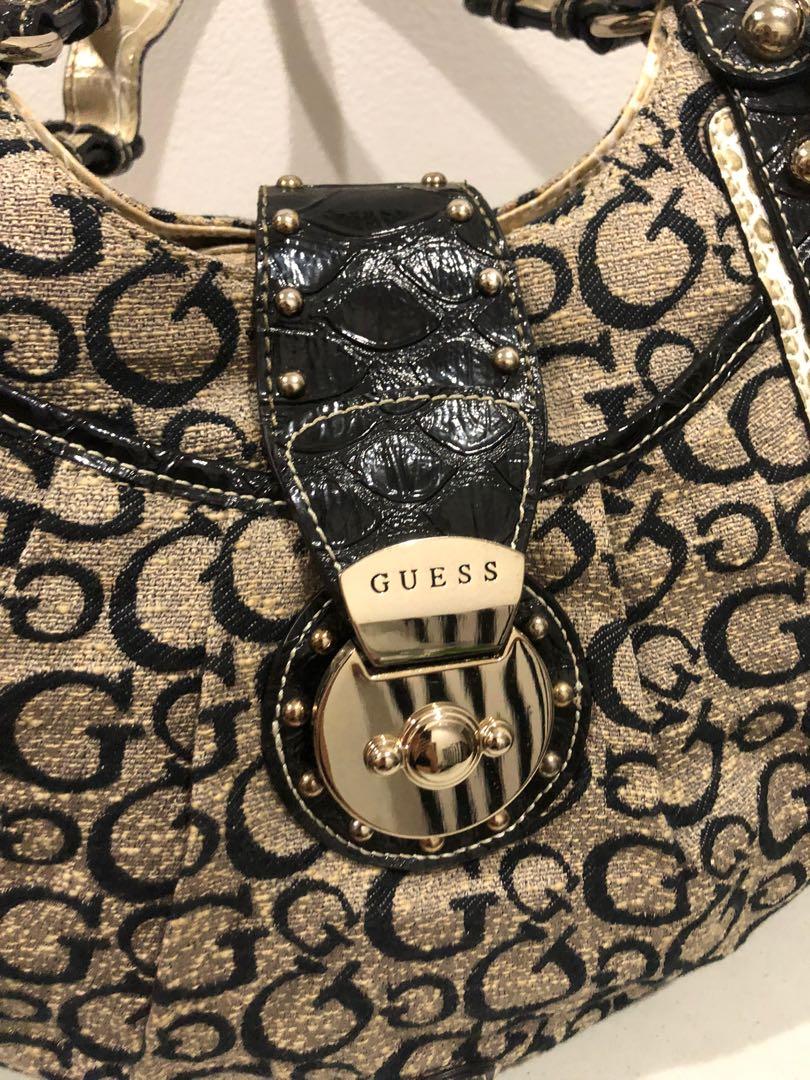 guess snakeskin bag