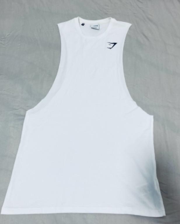 Gymshark Critical Drop Arm Tank - White