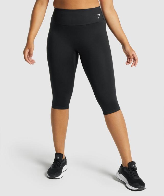 Gymshark Training Cropped Leggings (Black, S), Women's Fashion