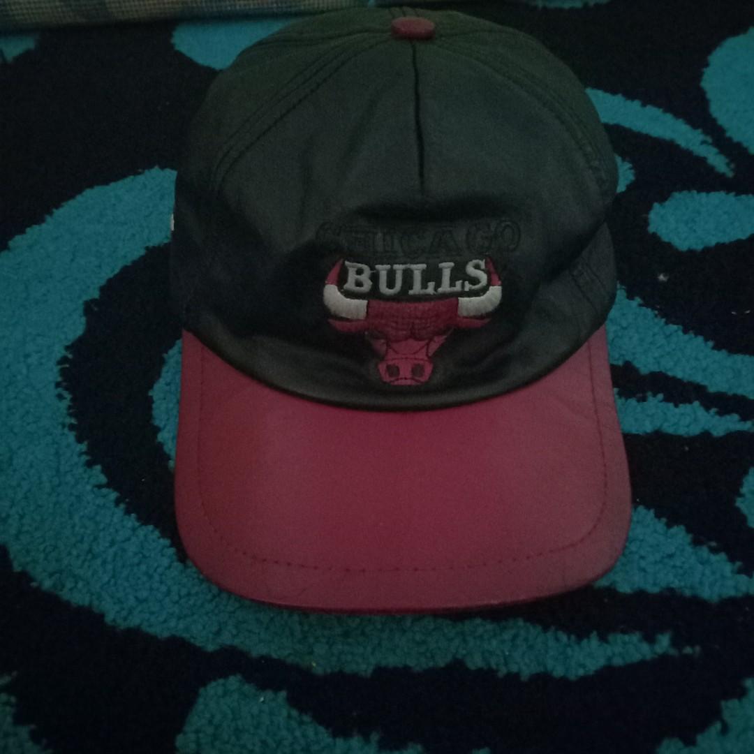 Hat/Topi Chicago bulls Vintage Kulit 
