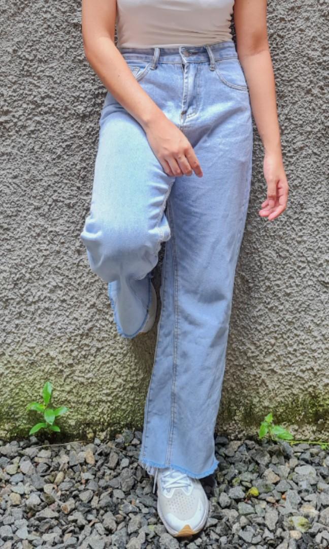 High waist jeans / jeans korea / celana 