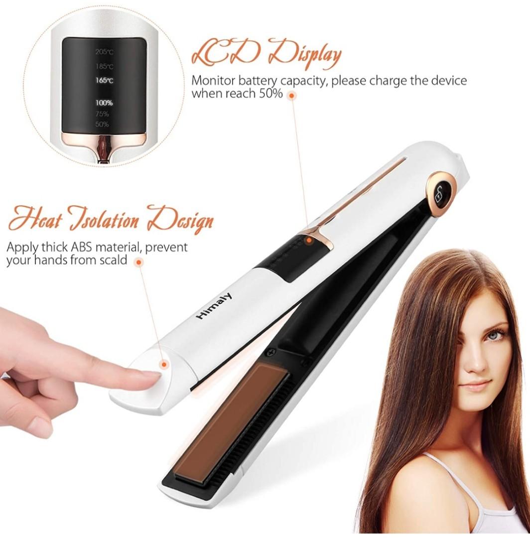 Himaly Cordless Straighteners Rechargeable Portable Hair