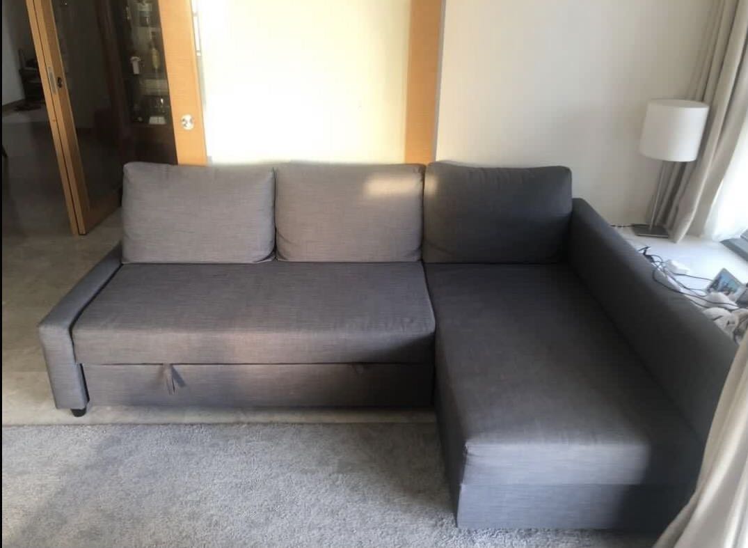 Ikea Friheten LShaped Pull Out SofaBed, Furniture & Home Living