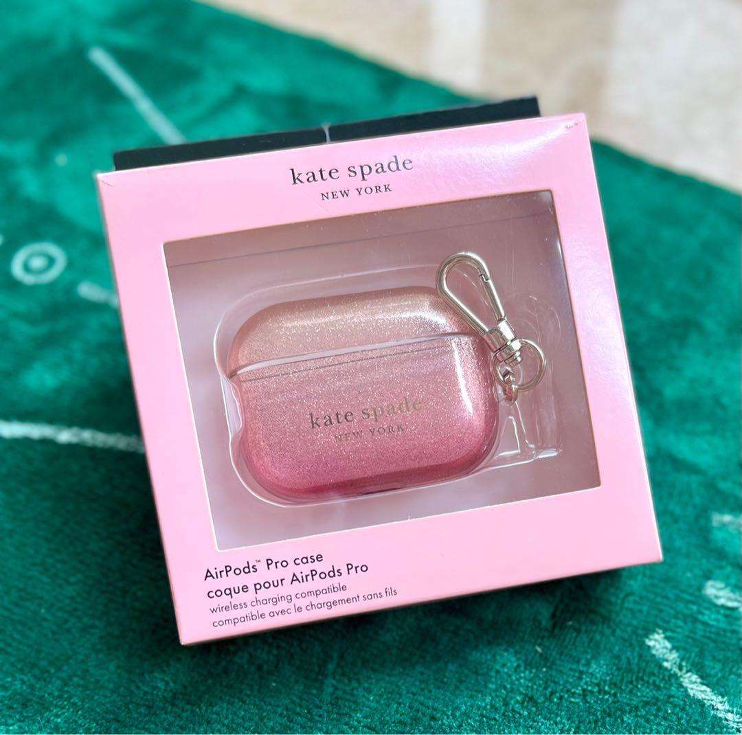 Kate Spade Airpods Pro Ombre Glitter case, Mobile Phones & Gadgets, Mobile  & Gadget Accessories, Cases & Sleeves on Carousell