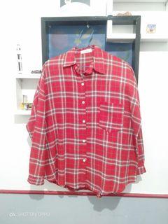 Kemeja wanita flannel women shirt women clothes kemeja cewek kemeja kotak baju cewek women top