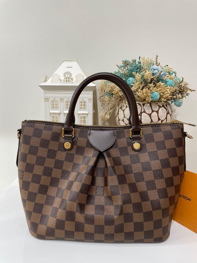 LOUIS VUITTON Siena PM Damier Ebene Shoulder Bag Brown