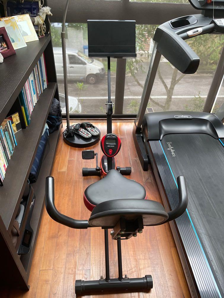 Ancheer folding recumbent exercise deals bike