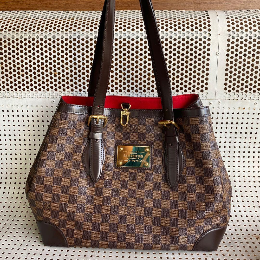 Louis Vuitton Hampstead PM Damier Ebene, Luxury, Bags & Wallets on Carousell