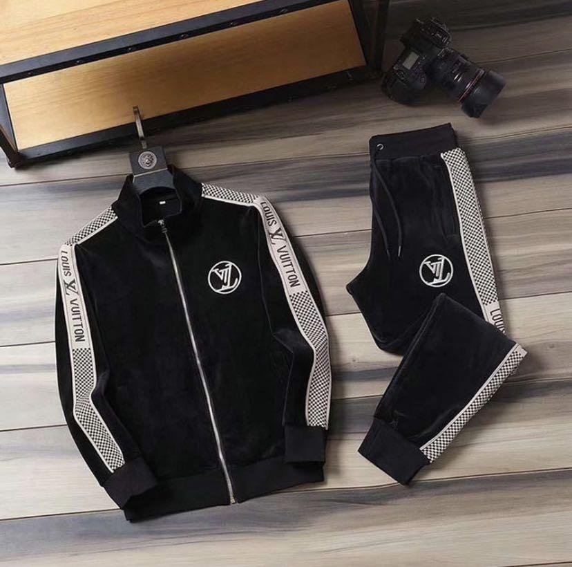 LV tracksuit, Men's Fashion, Activewear on Carousell