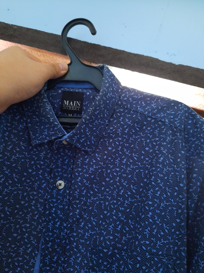 royal blue polo button down