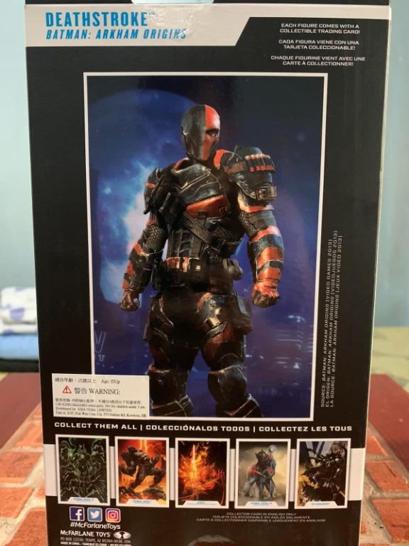 McFarlane Deathstroke (Category: Figurines & Statues) located in Manila. Submitted by clark.kent1 (Listing ID 1116842069, Image 2). Description: McFarlane Deathstroke Mint on card.