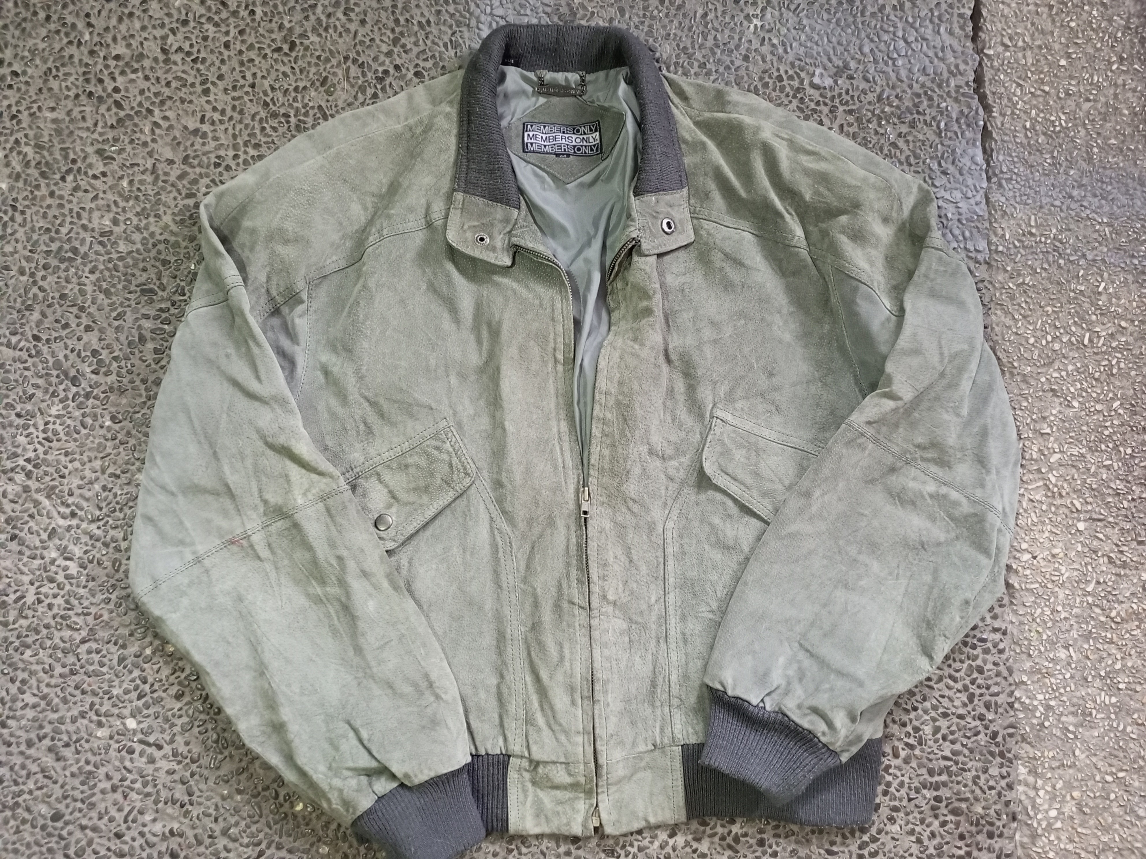 suede members only jacket
