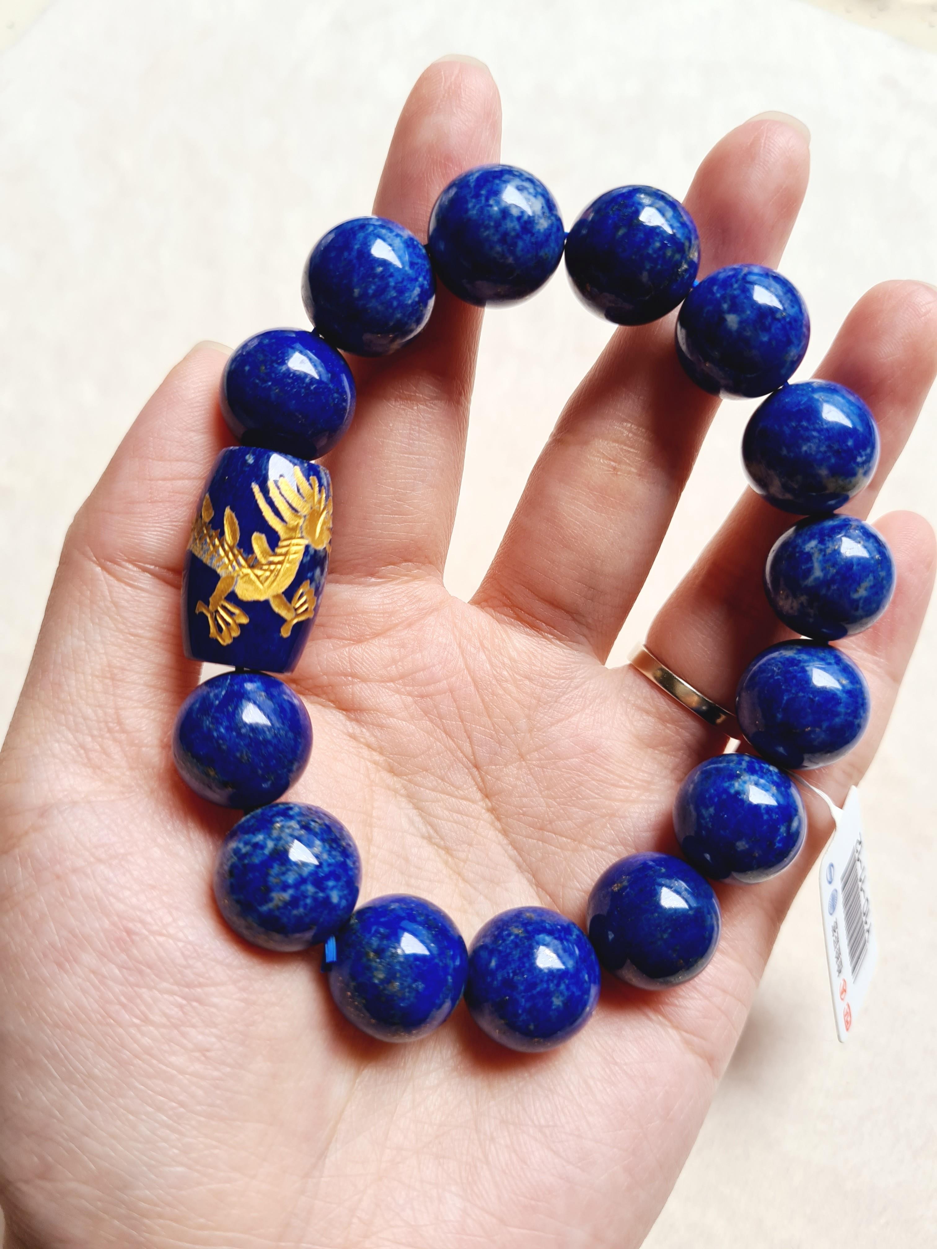 Mens lapis bracelet hotsell