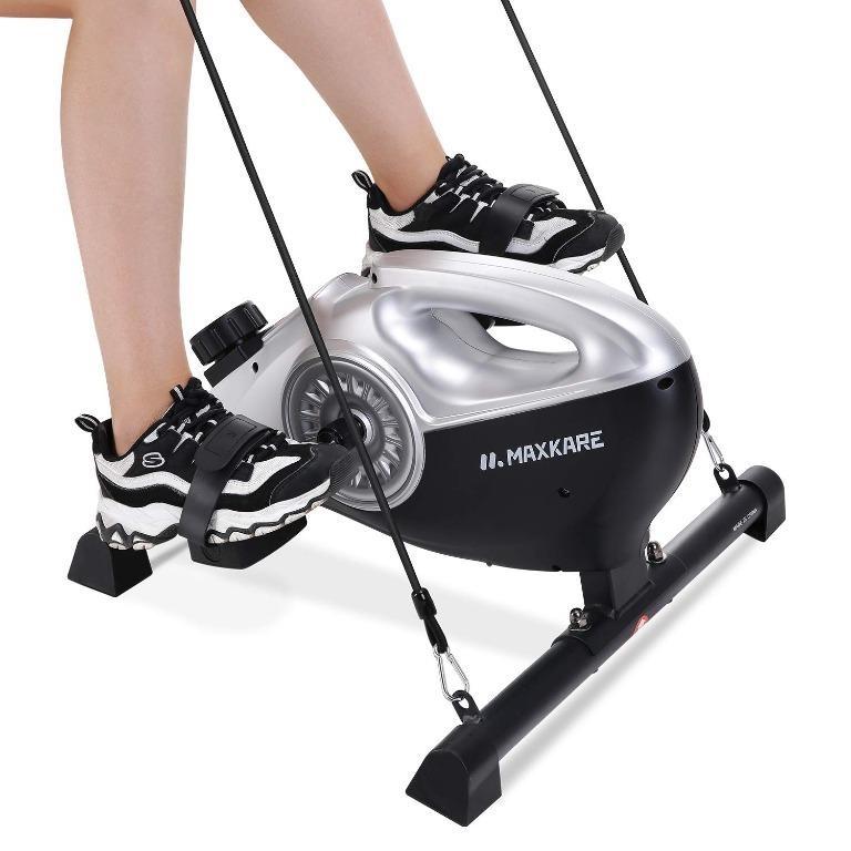 AL Mini Exercise Bike MaxKare 16 Level Magnetic Under Desk Bike Pedal Exerciser with Digital Monitor for Arm Leg Body Workout Sports Equipment Exercise Fitness Cardio Fitness Machines on Carousell