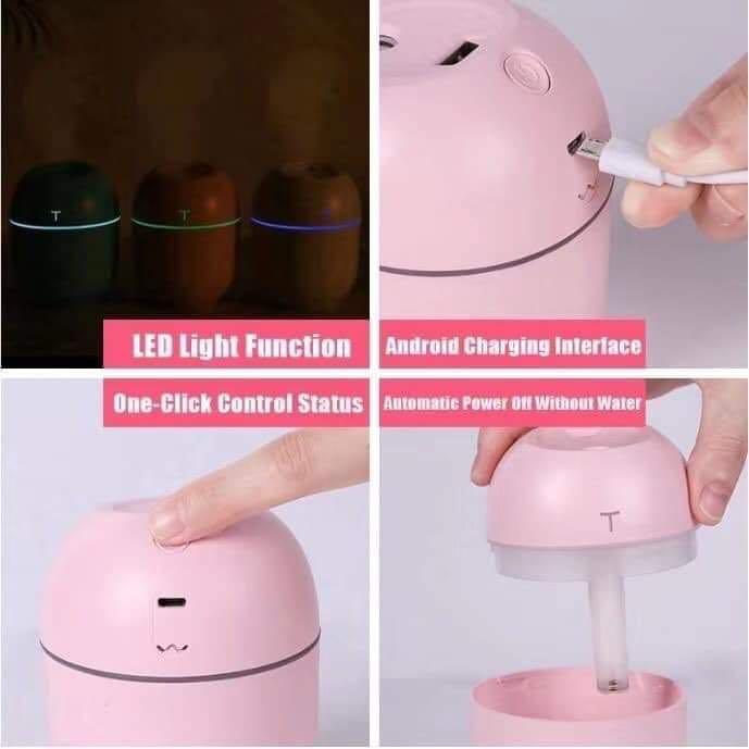 Mini Portable Ultrasonic Humidifer 220Ml (Category: Air Purifiers & Dehumidifiers) located in Quezon City. Submitted by ichealann (Listing ID 1116957264, Image 3). Description: 🌪️Mini Portable Ultrasonic Humidifer🌪️ 🔥Aroma Oil Diffuser USB Mist Maker🔥 ✅ Material: ABS/PP/silicone/electronic components ✅ Working voltage: DC5V ✅ Working current: 400mA ✅ Use power: 1.5W ✅ Spray volume: 40mL / H ✅ Water tank capacity: 420ML / 220ML ✅ Use time: 5-1