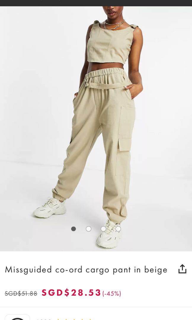Missguided shop khaki joggers