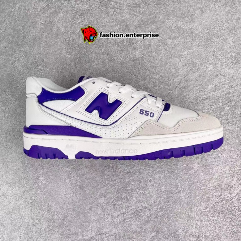 New Balance 550 White Purple Men s Fashion Footwear Sneakers on