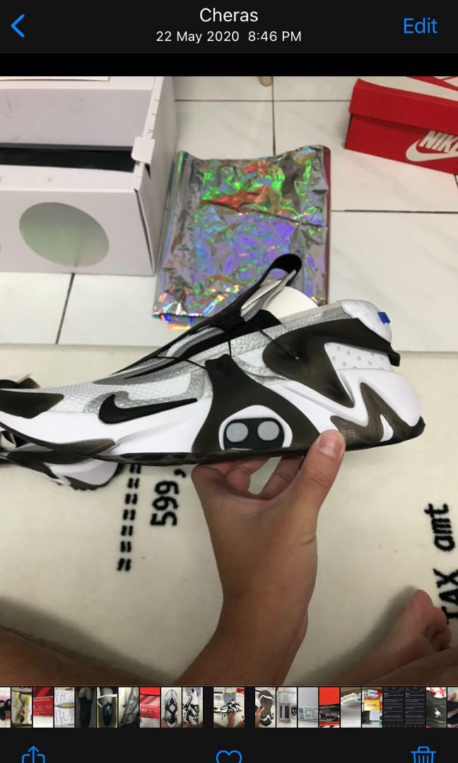 Nike Adapt Huarache UK8 White Black Men s Fashion Footwear