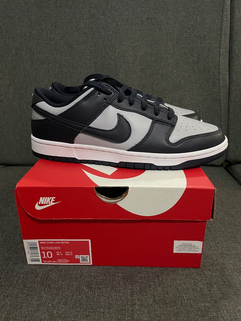Nike Dunk Low Georgetown 10, Men's Fashion, Footwear, Sneakers on Carousell
