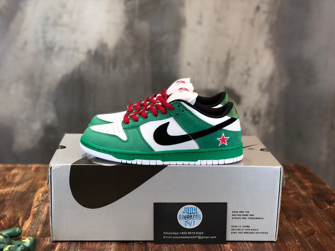 🔥Nike Dunk SB low Heineken🔥, 男裝, 鞋, 波鞋- Carousell