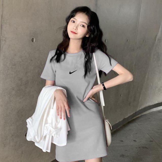 NIKE PLAIN DRESS SIMPLE DRESS DOWN LONG BODYCON SIMPLE Women s