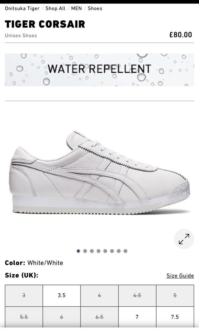 Asics onitsuka deals size guide
