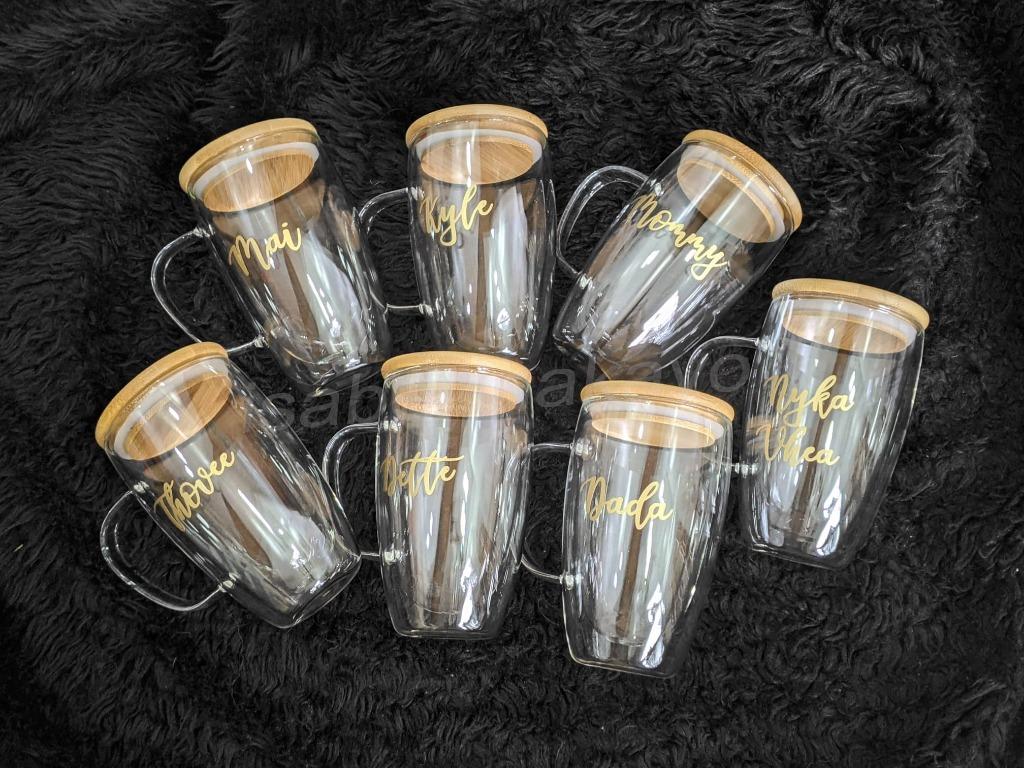Personalized Double-Wall Cup/Mug w/ Airtight Bamboo Lid (Category: Coffee & Tea Tableware) located in Manila. Submitted by isabellinakayo (Listing ID 1116901497, Image 1). Description: These beautiful yet practical cups take your drinks to the next level... watch the espresso seep into the milk of your Latte, the chocolate melt in the steaming milk of your Hot Choco. It will keep your hot drink hot and your cold drink cold 🙂 Available and ready 