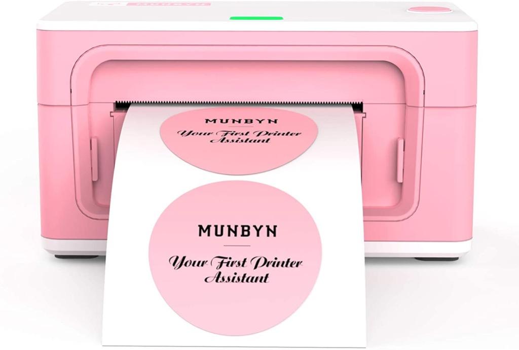 Pink Shipping Label Printer, [Upgraded 2.0] MUNBYN Label Printer Maker for  Shipping Packages Labels 4x6 Thermal Printer for Home Business, Compatible  with Amazon, Etsy, Ebay, Shopify, FedEx, Computers  Tech, Printers,  Scanners