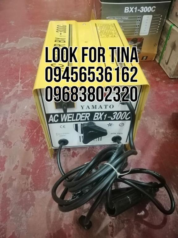 Portable welding machine (Category: Construction Tools & Equipment) located in Manila. Submitted by tina.sales (Listing ID 1116834351, Image 1). Description: Portable welding machine Brand: Yamato Capacity: 300 amps PRICE: 6,857.