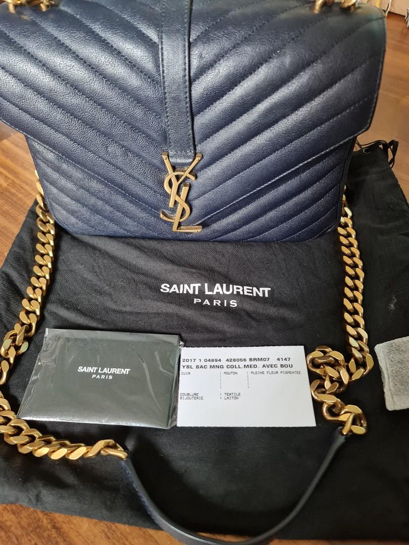 ysl dark blue bag