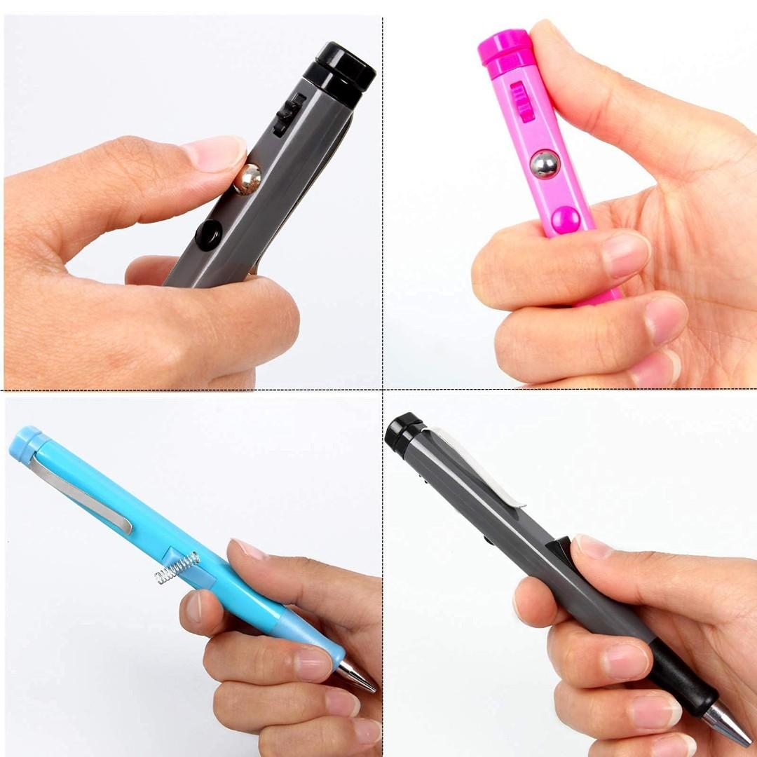 Fidget Pen for Stress-Relief Finger Fidget Toy Ballpoint Pens with 10 Refills 