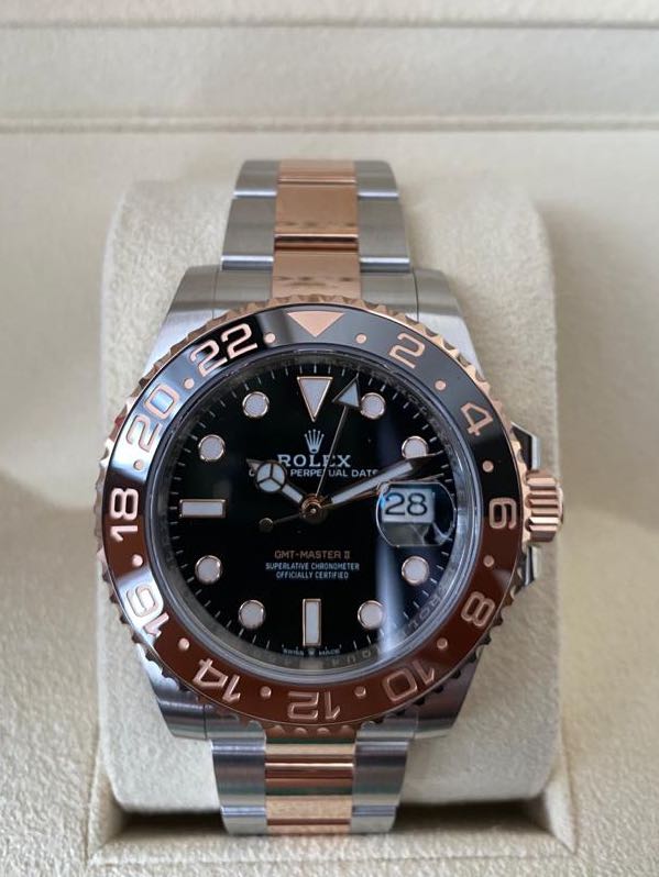 Rolex Root Beer GMT Master II Half Gold Luxury Watches on Carousell