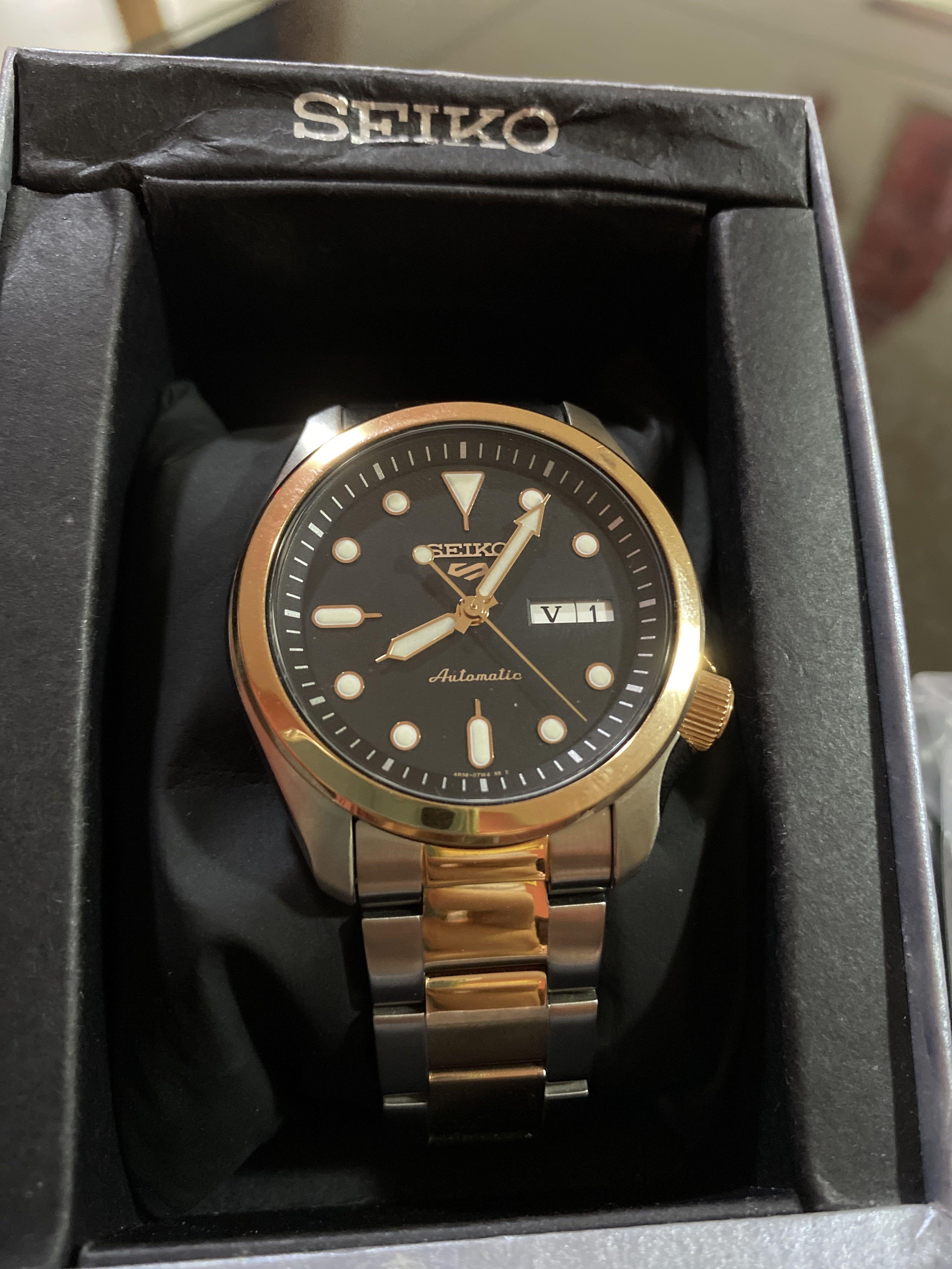 Seiko automatic watch 4R36 - 08L0, Men's Fashion, Watches & Accessories,  Watches on Carousell