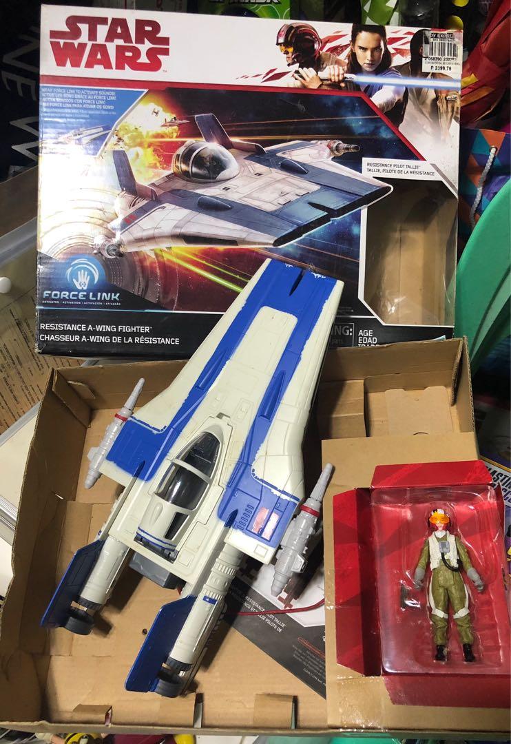 Starwars Resistance Pilot Tallie (Category: Action & Battle Toys) located in Paranaque City. Submitted by nm_essentials (Listing ID 1116888493, Image 2). Description: Preloved Toy Collection Resistance A-Wing Fighter with pilot Tallie ✔️Bought at P2,399.75 at Toy Express ✔️Complete with box ✔️Like New 🔺If you have a force link accessory you can activate it’s sound. (Bring the galaxy to life!).