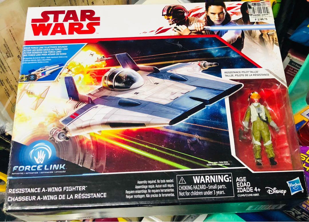 Starwars Resistance Pilot Tallie (Category: Action & Battle Toys) located in Paranaque City. Submitted by nm_essentials (Listing ID 1116888493, Image 1). Description: Preloved Toy Collection Resistance A-Wing Fighter with pilot Tallie ✔️Bought at P2,399.75 at Toy Express ✔️Complete with box ✔️Like New 🔺If you have a force link accessory you can activate it’s sound. (Bring the galaxy to life!).