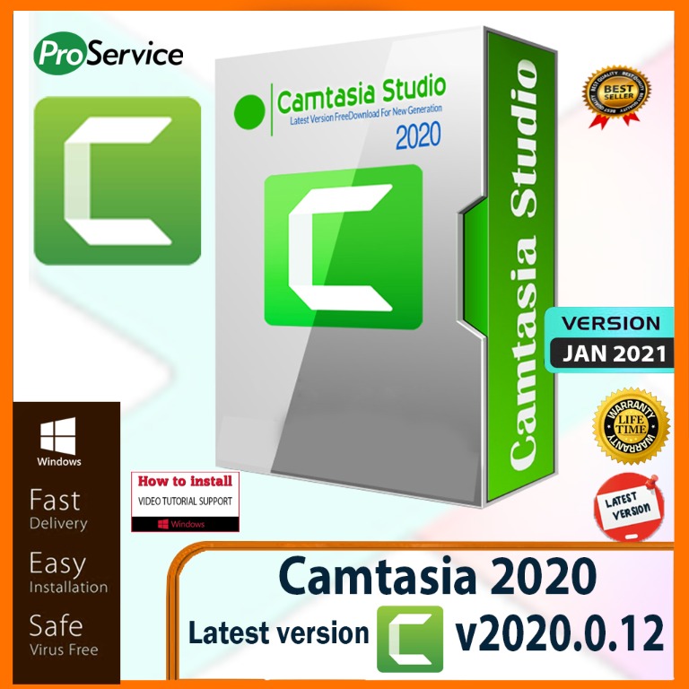 TechSmith Camtasia Studio 2020 Full  Video Editor[ 100% Working  ]Life Time License key, Services, Others on Carousell