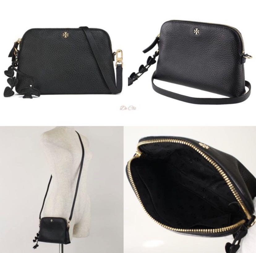 Tory burch peace pebbled crossbody hotsell