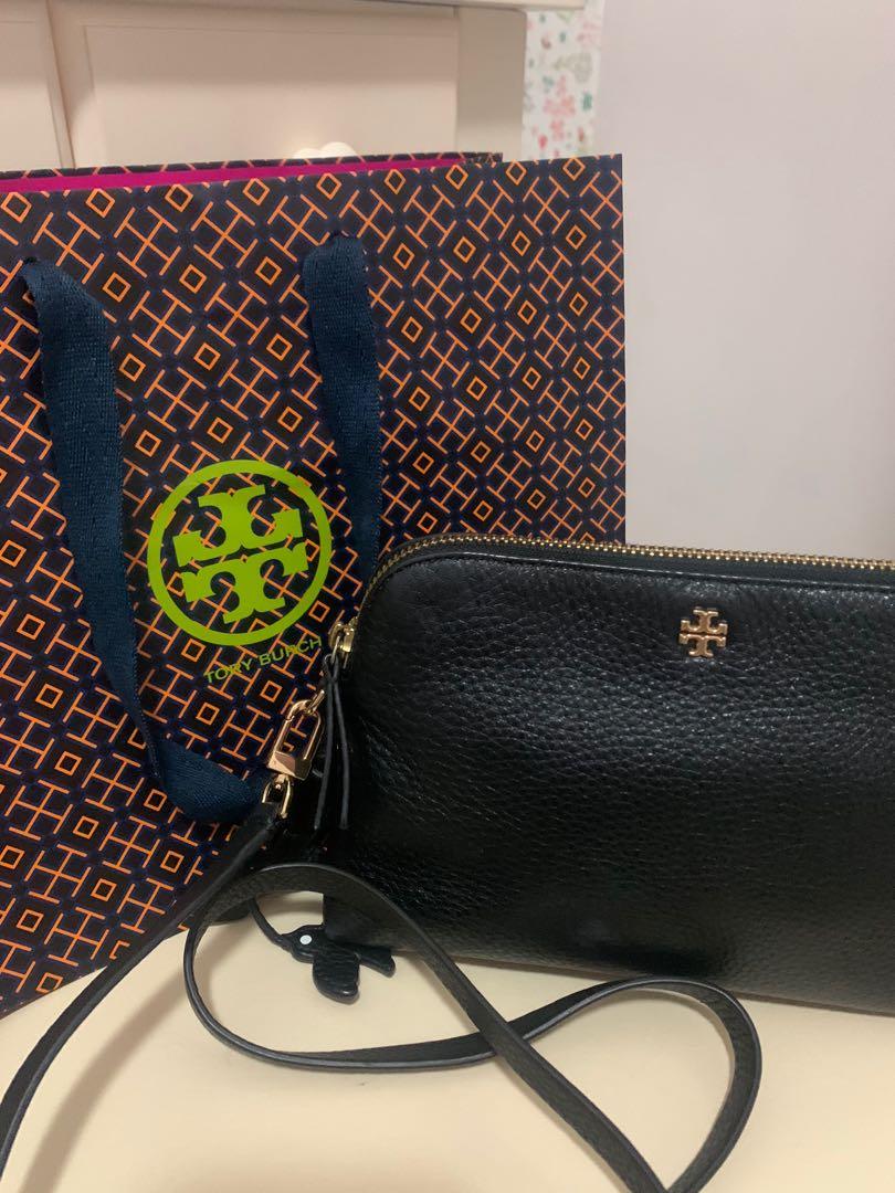 Tory burch sales peace pebbled crossbody
