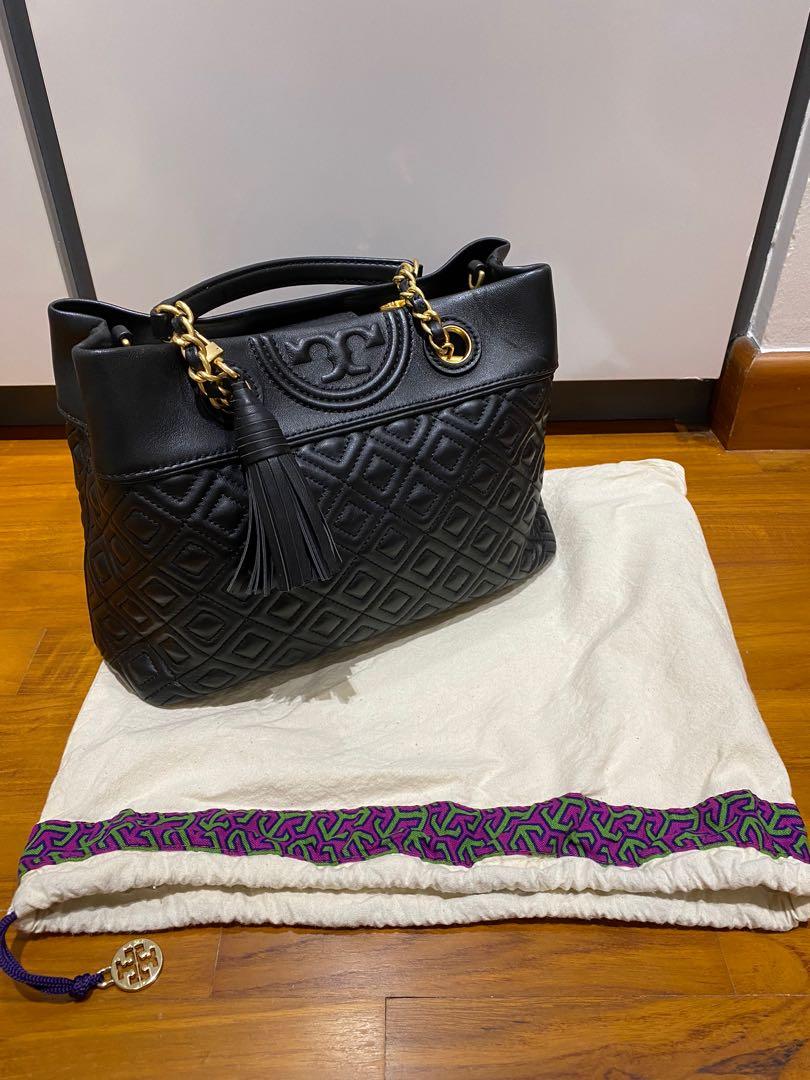 Arriba 53+ imagen quilted tory burch tote