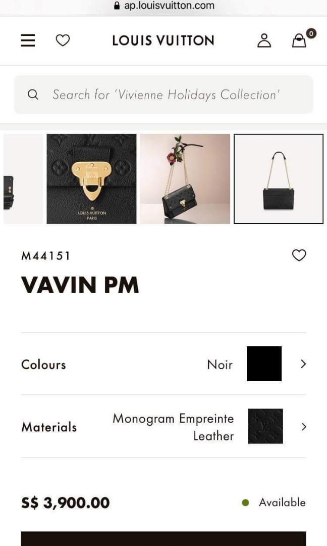 Louis Vuitton 2021 Monogram Empreinte Vavin PM