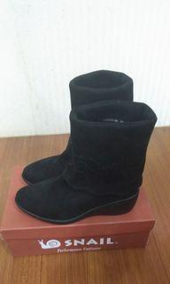 Vintage黑色馬靴(可調整長短)